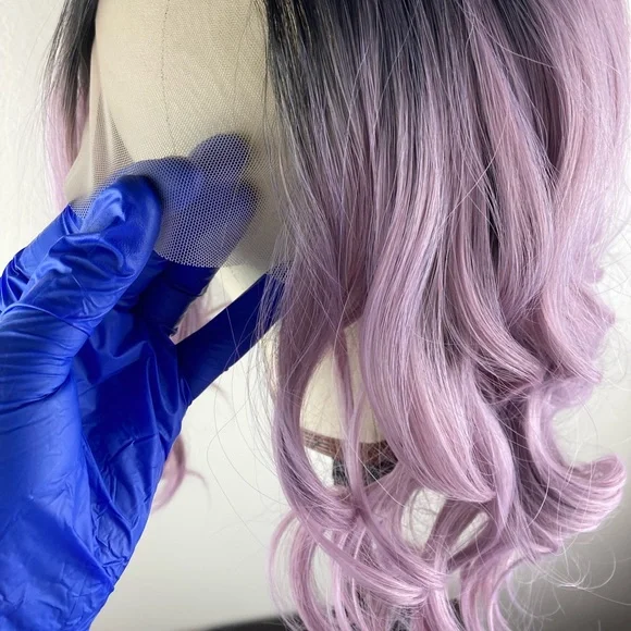 Purple Black Hair Wig